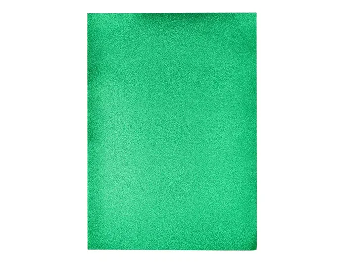 Liderpapel Goma eva con purpurina biodegradable verde 50x70cm 2 mm