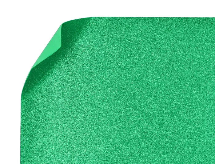 Liderpapel Goma eva con purpurina biodegradable verde 50x70cm 2 mm