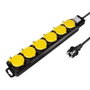 LogiLink Regleta de enchufes 6 tomas CEE 7/3 con interruptor para exteriores