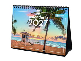 Finocam Calendario de Sobremesa 2027 Paisajes Paradisíacos