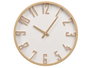 GIFTDECOR Reloj de pared con números en relieve efecto madera 40cm