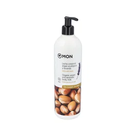 MON Leche Corporal Lavanda y Argán Ecológica 500ml - Nutre e hidrata con Aloe Vera y Manteca de Karité