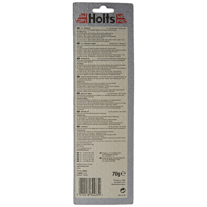 Holts Pasta de lapeado con rodamiento para válvulas