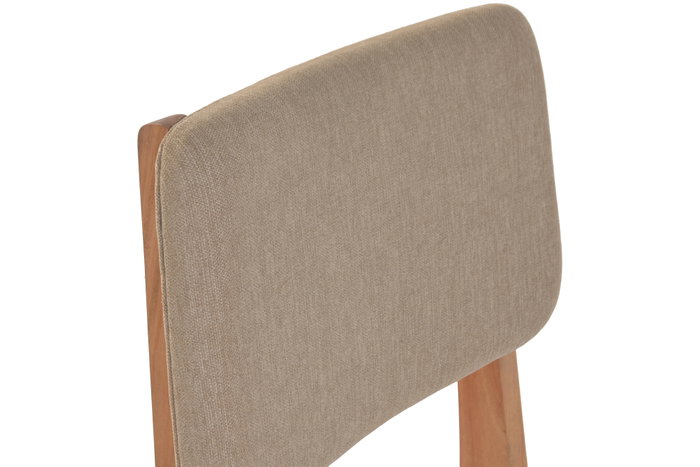 DKD Home Decor Silla de Mango y Poliéster Natural DKD Home Decor Silla de Mango y Poliéster Natural