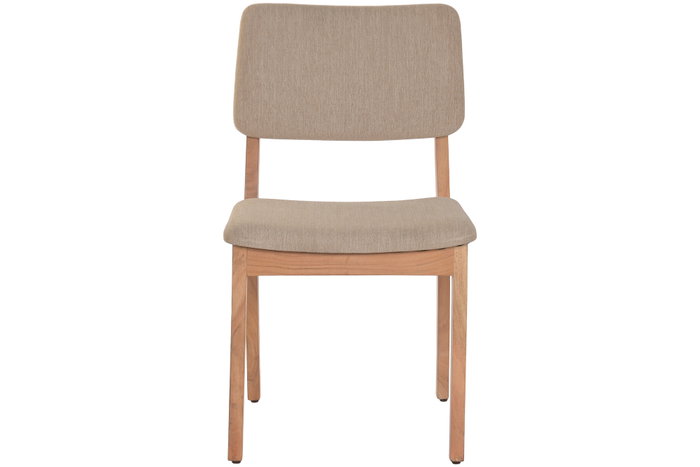 DKD Home Decor Silla de Mango y Poliéster Natural DKD Home Decor Silla de Mango y Poliéster Natural