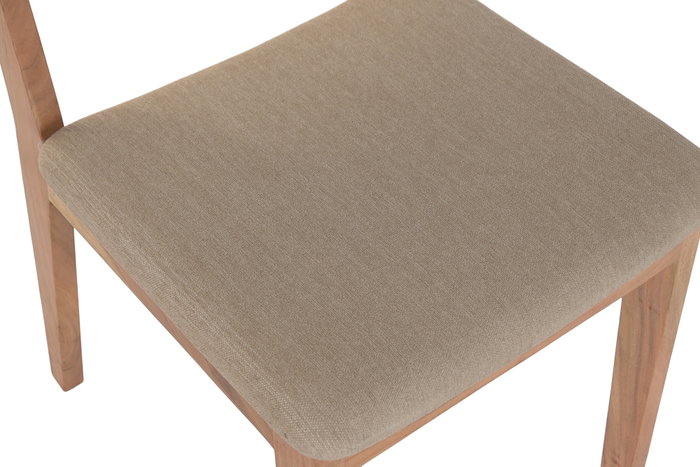 DKD Home Decor Silla de Mango y Poliéster Natural DKD Home Decor Silla de Mango y Poliéster Natural