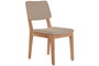 DKD Home Decor Silla de Mango y Poliéster Natural