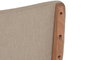 DKD Home Decor Silla de Mango y Poliéster Natural