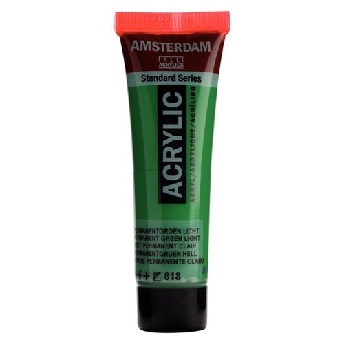 Amsterdam Standard Series Pintura Acrílica Verde Permanente Claro 618 de 20 ml Amsterdam Standard Series Pintura Acrílica Verde Permanente Claro 618 de 20 ml