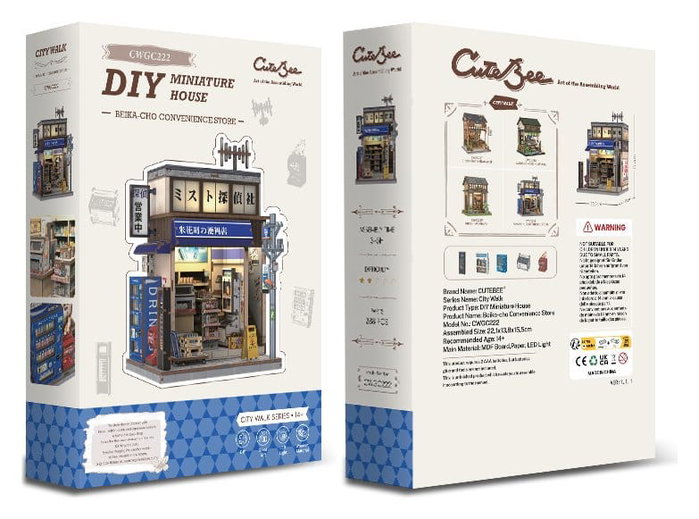 Maqueta Model Kit Miniature House Beika-cho Convenience Store 22 x 15 cm Maqueta Model Kit Miniature House Beika-cho Convenience Store 22 x 15 cm