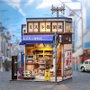 Maqueta Model Kit Miniature House Beika-cho Convenience Store 22 x 15 cm