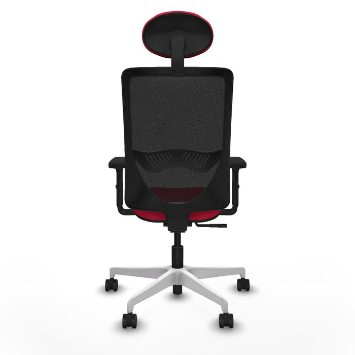 PIQUERAS Y CRESPO Silla de oficina Zulema con mecanismo Sincro, Rojo y Negro