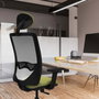 PIQUERAS Y CRESPO Silla de oficina Zulema con mecanismo Sincro, Rojo y Negro