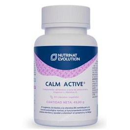 NUTRINAT EVOLUTION Calm Active 60 Cápsulas Vegetales - Magnesio, Vitaminas B, GABA para Función Psicológica y Sistema Nervioso