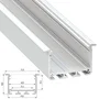 Perfil Aluminio INSO 2,02M Anodizado Plata