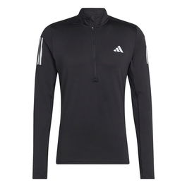 Sudadera sin Capucha Hombre Adidas Otr 1/4 Zip Negro