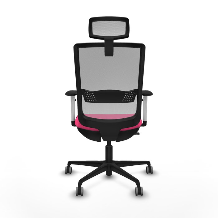 PIQUERAS Y CRESPO Silla de oficina Haches Rosa y Gris PIQUERAS Y CRESPO Silla de oficina Haches Rosa y Gris