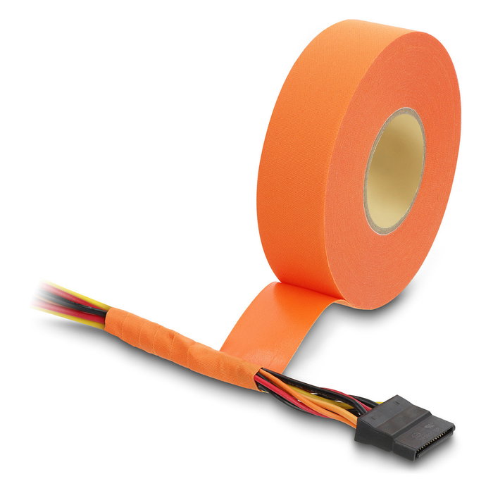 DeLOCK 22006 Cinta de tela naranja 25 m x 19 mm