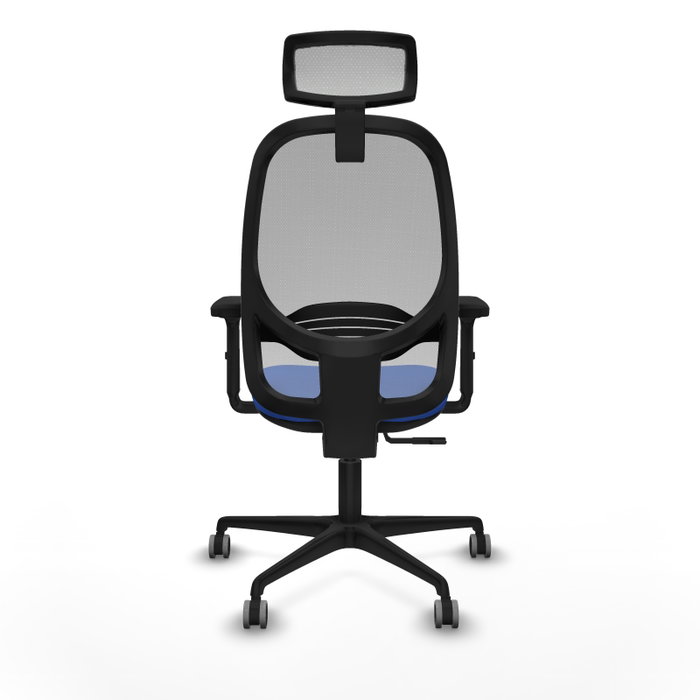 PIQUERAS Y CRESPO Silla de oficina Cilanco con mecanismo Sincro, Azul y Gris