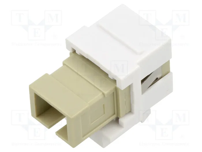 GOOBAY Acoplador de fibra óptica Keystone SC blanco GOOBAY Acoplador de fibra óptica Keystone SC blanco