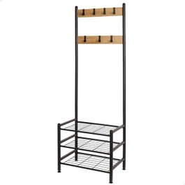 Max Home Perchero con baldas 60x40x175 cm de acero y melamina
