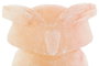 DKD Home Decor Lámpara de Sal del Himalaya Sobremesa Árabe con Forma de Búho, Rosa, Incluye Bombilla E14, 14 x 14 x 18 cm
