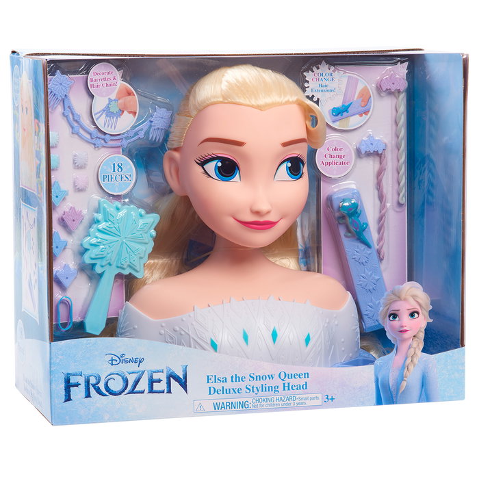 Just Play Busto Elsa Deluxe Disney Frozen 2 32796 Juego de Peinado