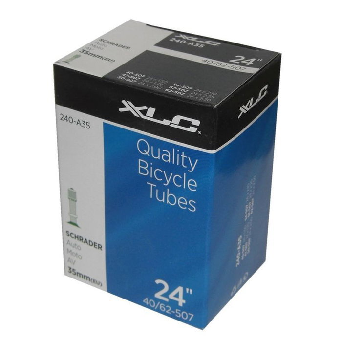 XLC Cámara para bicicleta 24x150-250, válvula estándar, ETRTO 40/62-507, modelo VT-A24 XLC Cámara para bicicleta 24x150-250, válvula estándar, ETRTO 40/62-507, modelo VT-A24