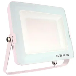 Silver Proyector LED IP65 20W 3000K Luz Cálida Blanco 1600lm para Exterior, Aluminio ADC12, Chip Osram, Driver KCD