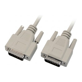 EFB Elektronik Cable serie 1:1, 2x DSub 15 macho, 5,0m, beige