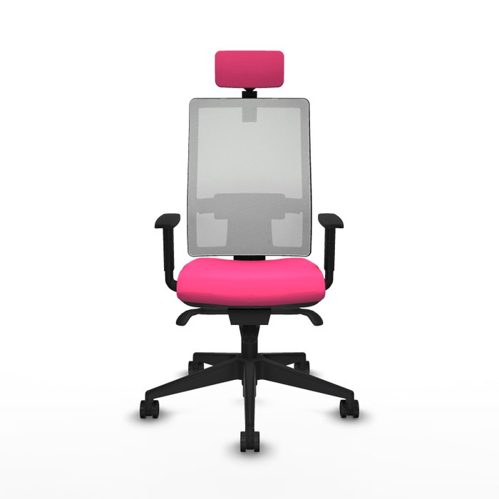 PIQUERAS Y CRESPO Silla de oficina Horna Rosa y Blanco