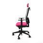 PIQUERAS Y CRESPO Silla de oficina Horna Rosa y Blanco