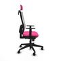 PIQUERAS Y CRESPO Silla de oficina Horna Rosa y Blanco