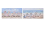 DKD Home Decor Cuadro Mediterraneo Multicolor Lienzo y MDF 3 x 60 x 120 cm (2 Unidades)