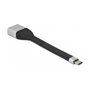 DeLOCK Cable de cinta plana FPC USB Type-C a DisplayPort 4K 60 Hz 14 cm