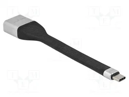 DeLOCK Cable de cinta plana FPC USB Type-C a DisplayPort 4K 60 Hz 14 cm