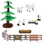 Tachan Set Granja T01048 con Tractor de Fricción, Luces, Sonidos, Animales y 30 Figuras para Niños +3 Años