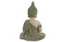 DKD Home Decor Figura de Buda Beige y Verde en Magnesia y Fibra de Vidrio