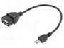 Gembird Cable OTG USB hembra a Micro USB macho 0,15 m Negro USB 2.0