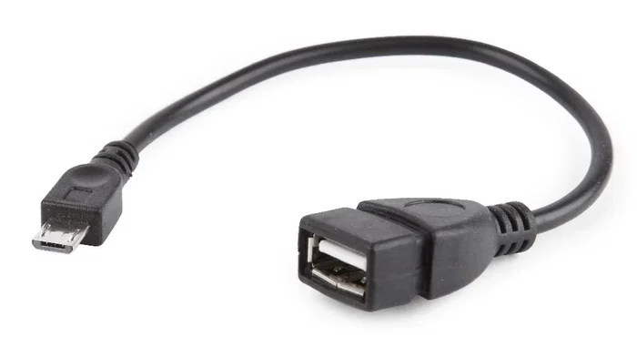 Gembird Cable OTG USB A hembra a Micro-USB B, 0,15 m, Negro