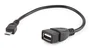 Gembird Cable OTG USB A hembra a Micro-USB B, 0,15 m, Negro