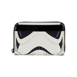 Loungefly Star Wars Cartera Lenticular Stormtrooper Billetera 15x10cm Piel Vegana Cremallera Bronce Ranuras Tarjetas DNI Forro