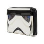 Loungefly Star Wars Stormtrooper Cartera de Cuero PU, Cartera de Personaje Licenciada Oficialmente, 15 x 10 cm