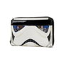 Loungefly Star Wars Stormtrooper Cartera de Cuero PU, Cartera de Personaje Licenciada Oficialmente, 15 x 10 cm