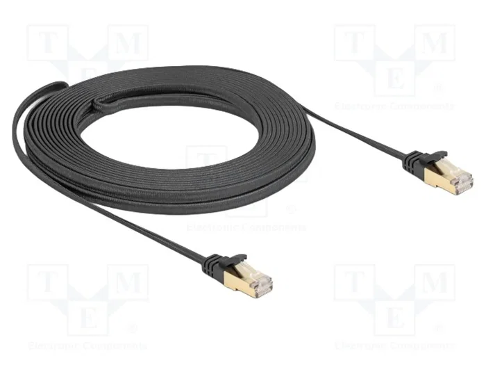 DeLOCK Cable de red plano Cat.6A U/FTP 10 m negro DeLOCK Cable de red plano Cat.6A U/FTP 10 m negro