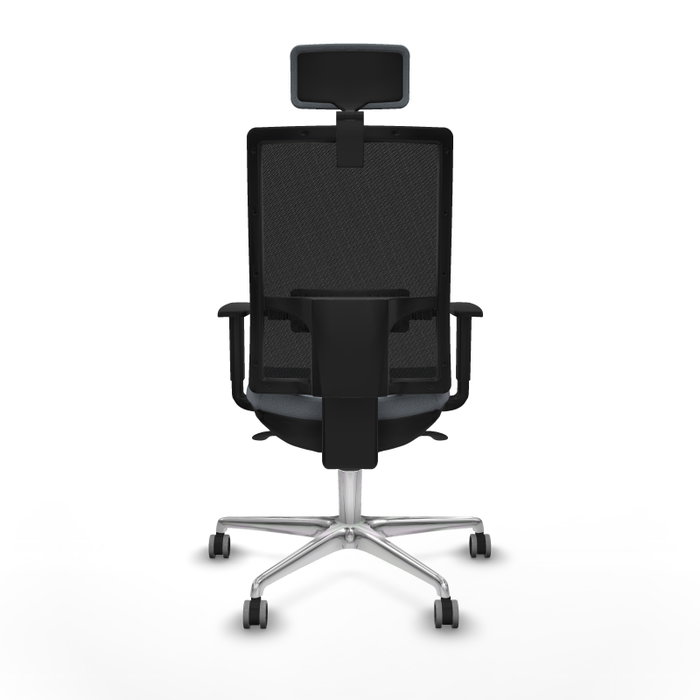 PIQUERAS Y CRESPO Silla de oficina Horna con mecanismo Sincro, Gris y Negro