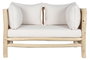 DKD Home Decor Sofá Blanco Natural 132 x 79 x 78 cm