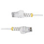 StarTech.com Cable de red Cat6 Slim Blanco 0,5 m N6PAT50CMWHS