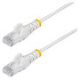 StarTech.com Cable de red Cat6 Slim Blanco 0,5 m N6PAT50CMWHS