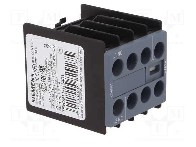 SIEMENS Contactores auxiliares S0, S00, S2 agarres de tornillo SIEMENS Contactores auxiliares S0, S00, S2 agarres de tornillo